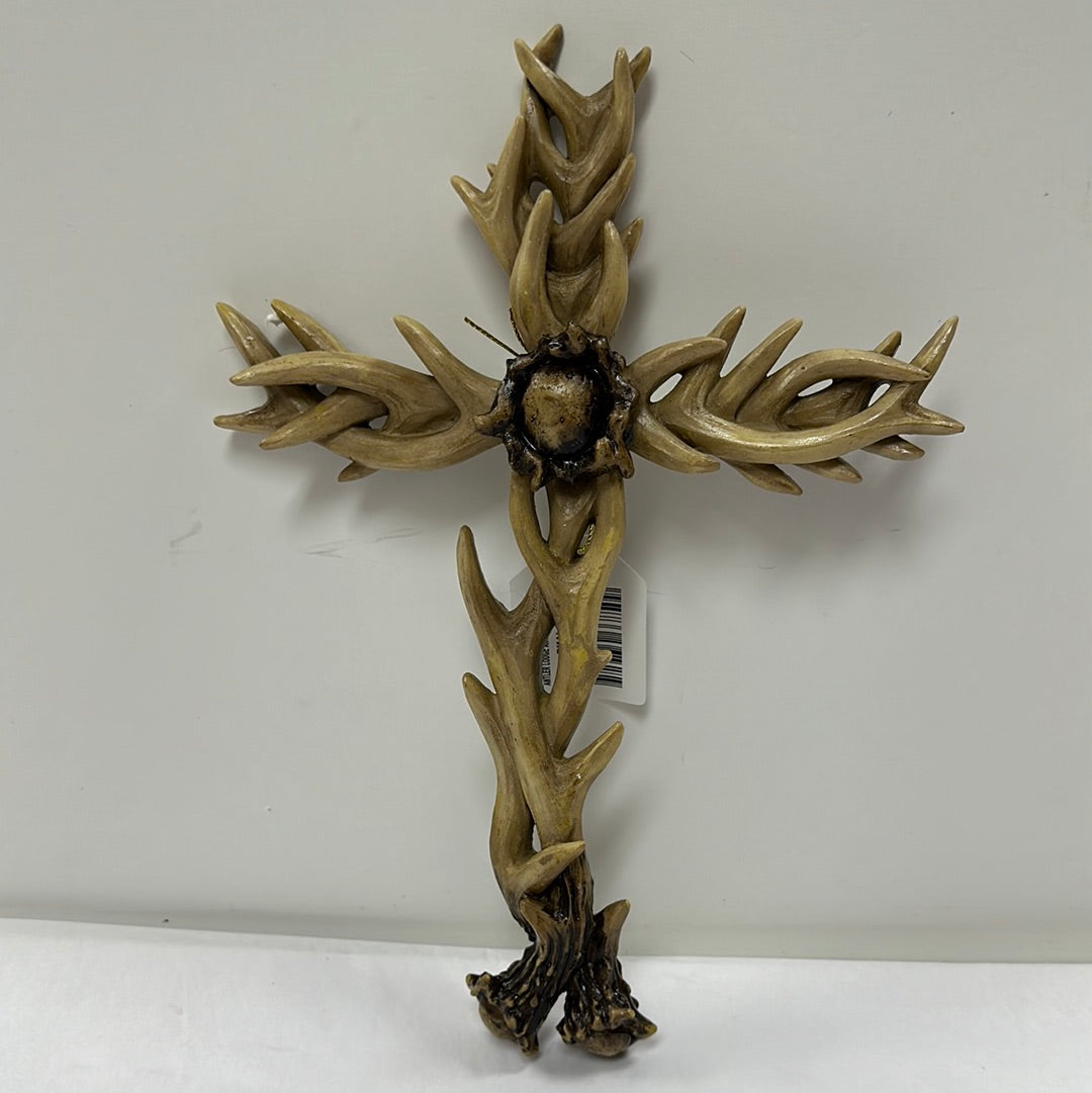ANTLER LODGE ANTLER WALL CROSS-8509