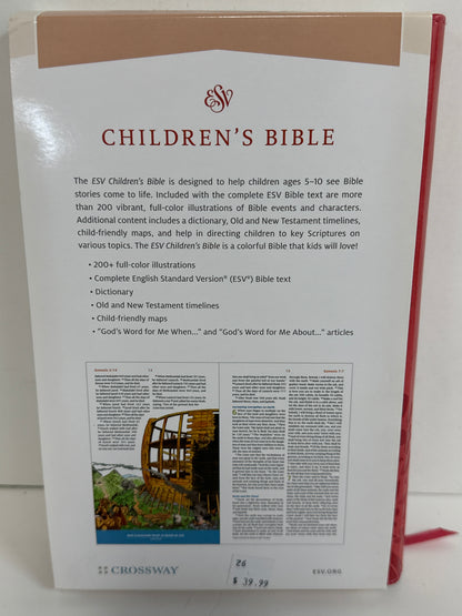 ESV CHILDREN'S BIBLE CORAL-0144