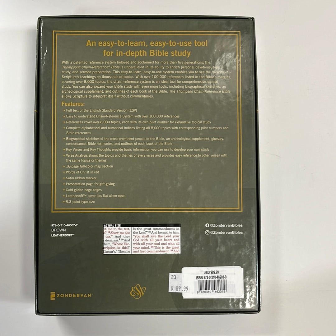 ESV THOMPSON CHAIN REF BIBLE BR-2019