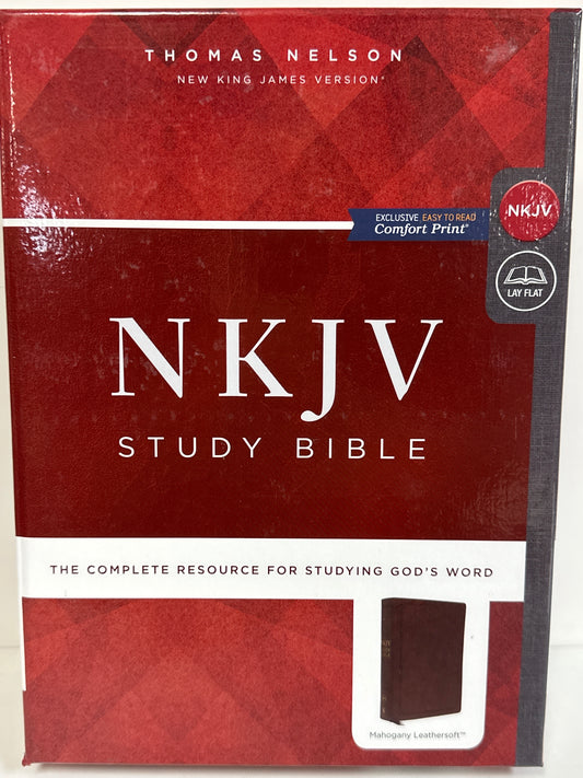 NKJV STUDY BIBLE MAHOGANY-0589