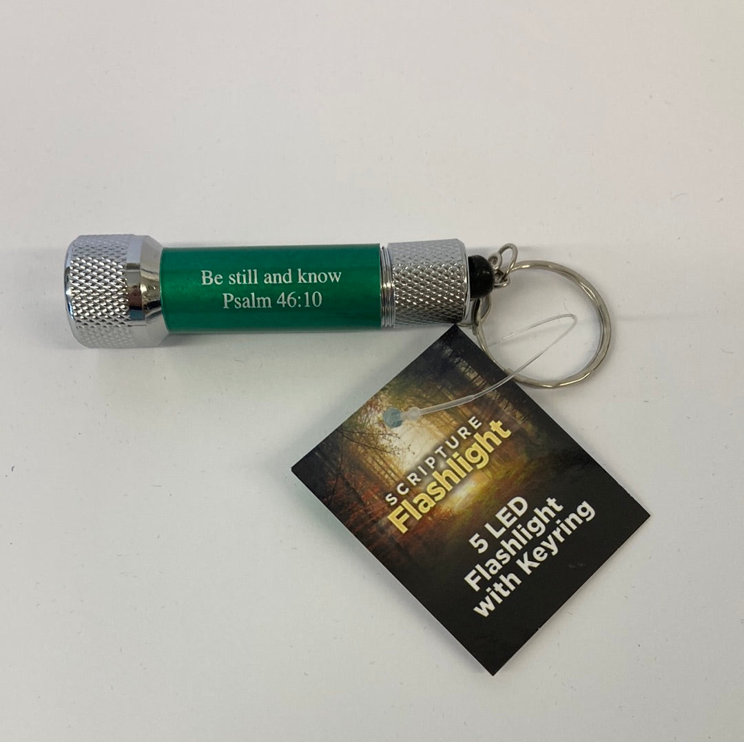 5 LED FLASHLIGHT/KEYRING GREEN-8753