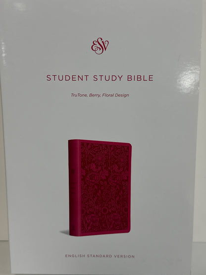 EXV STUDENT STUDY BIBLE BERRY/FLORAL-6974