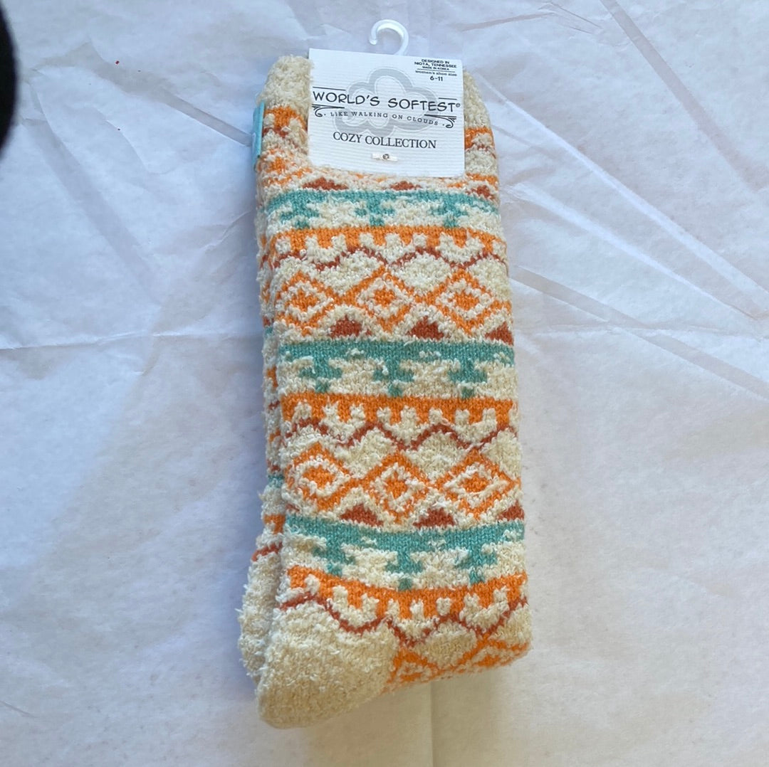 LADIES SOCKS/WHEAT 122-4377