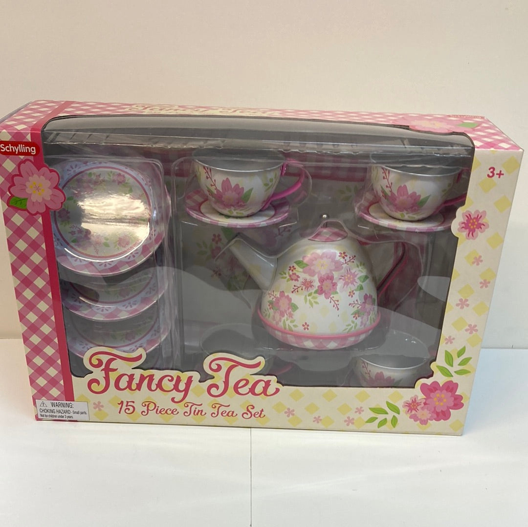 FANCY TIN TEA SET/15-4998