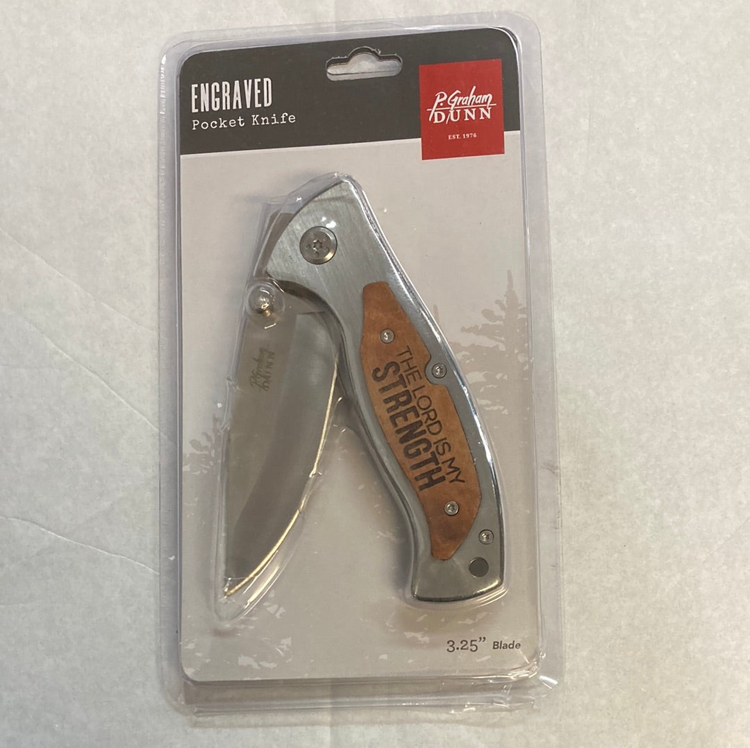 LORD IS MY STRENGTH KNIFE-7326