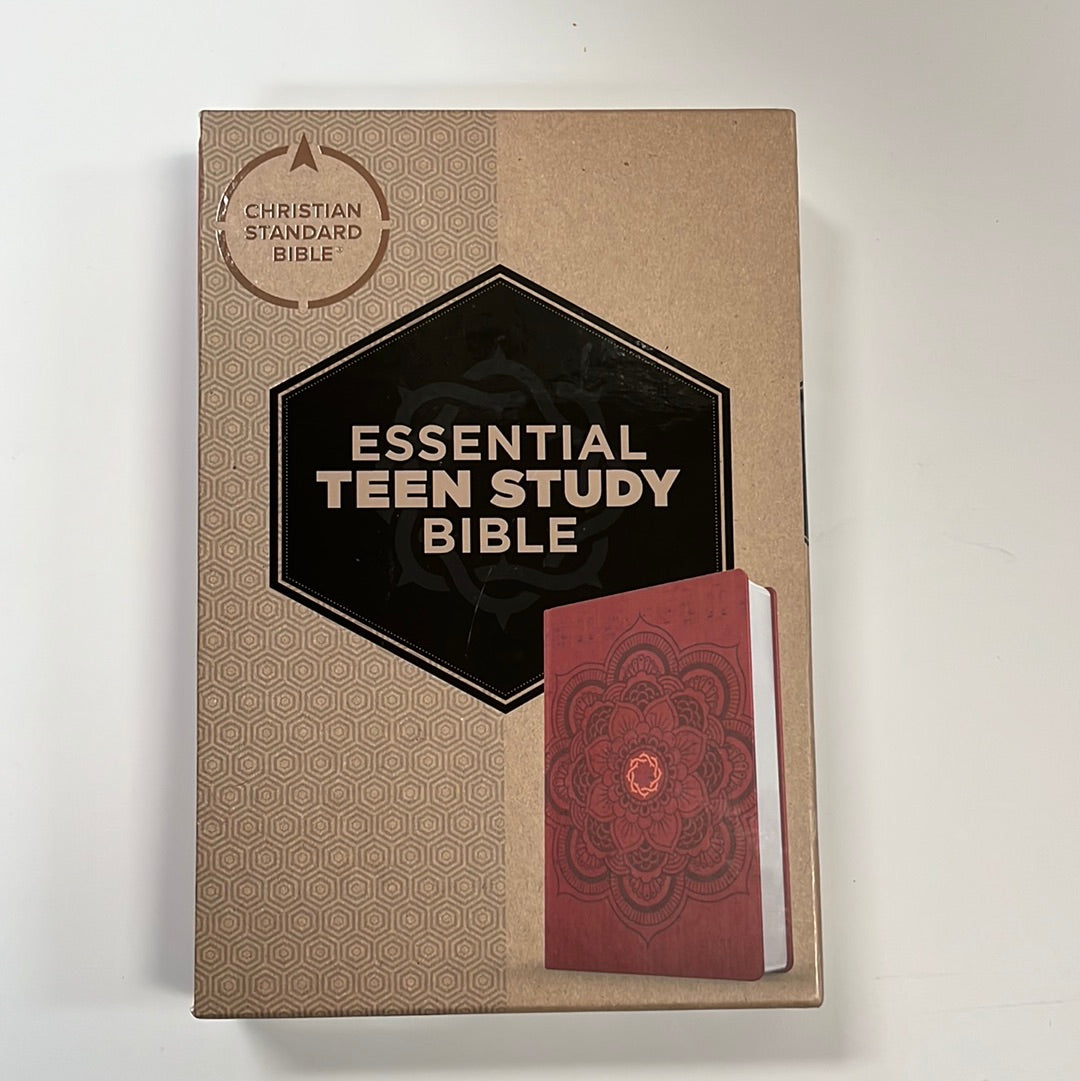 CBS ESSEN TEEN STUDY BIBLE RED-8717