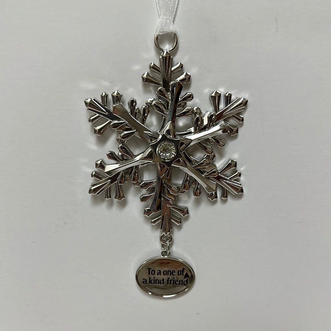 FRIEND SPIN SNOWFLAKE ORNAMENT-6286