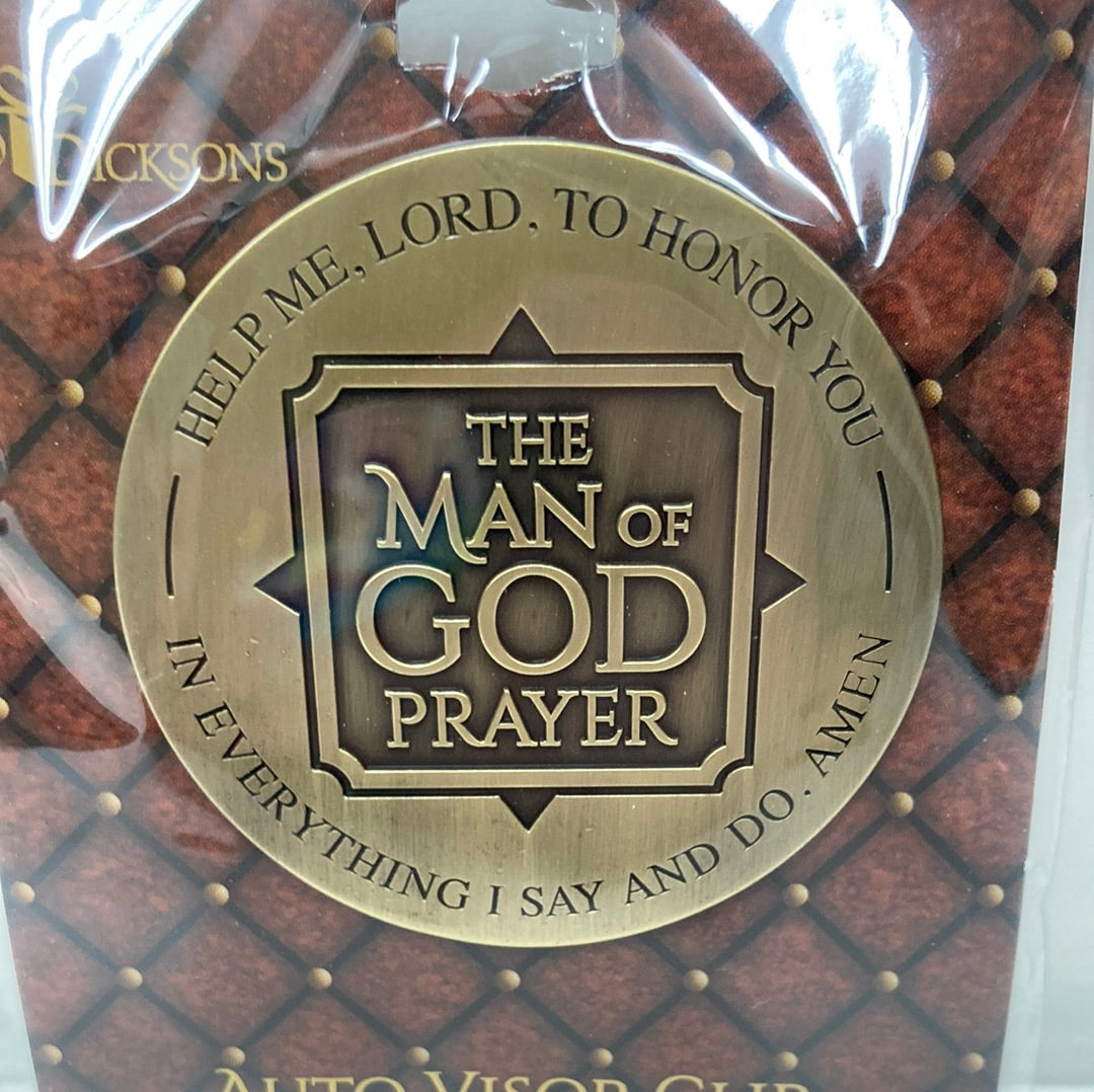 MAN OF GOD PRAYER VISOR CLIP-9816