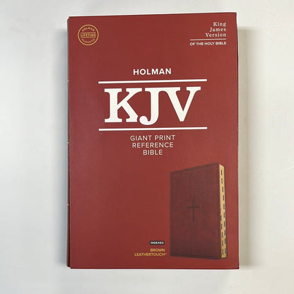 KJV GIANT PRINT REF BIBLE BROWN-4037