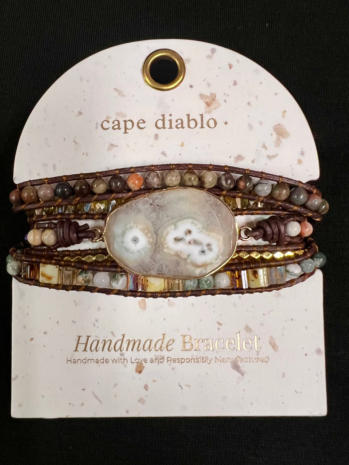 MOONSTONE WRAP BRACELET-3164