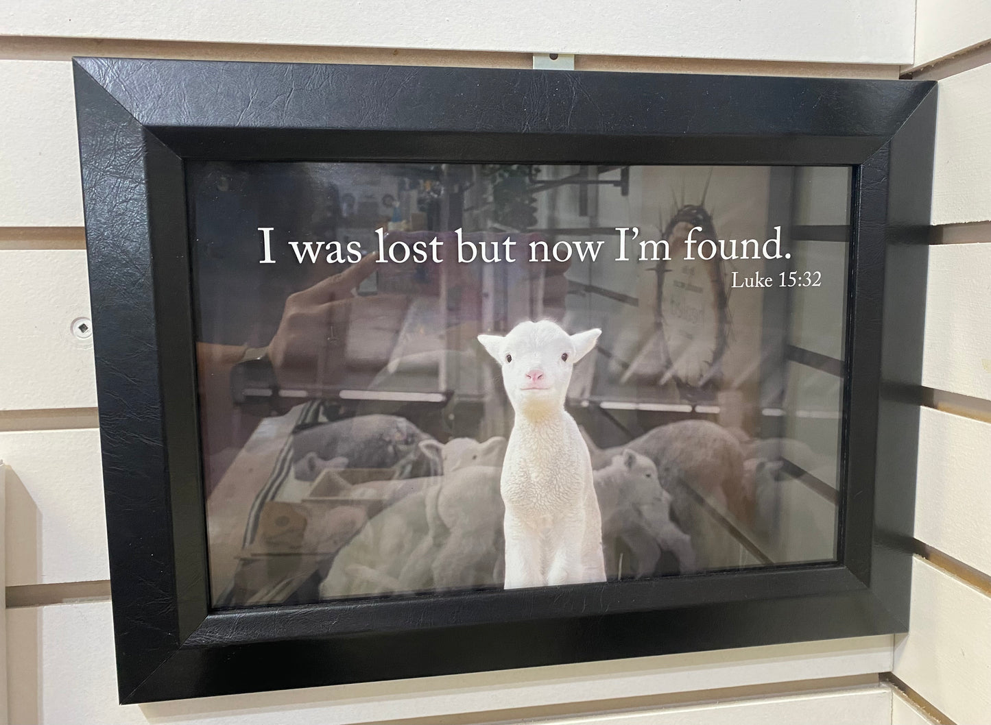 I WAS LOST BUT NOW I'M FOUND FRAMED ART-8692