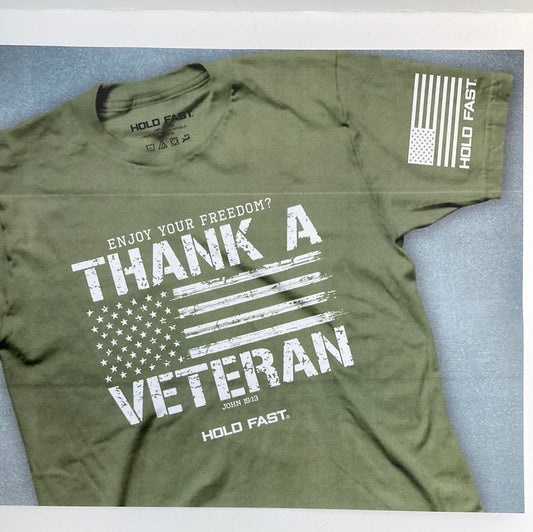THANK A VETERAN HOLD FAST TEE LG-6414