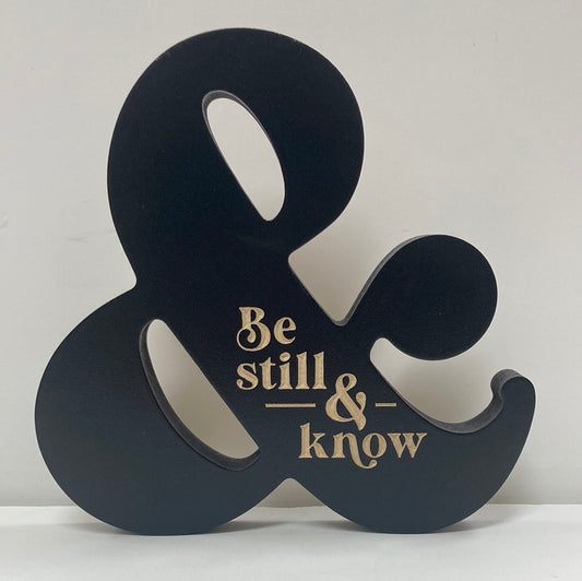 BE STILL & KNOW CARVED-6875