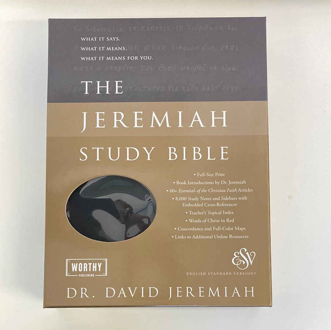 ESV JEREMIAH STUDY BIBLE BLACK