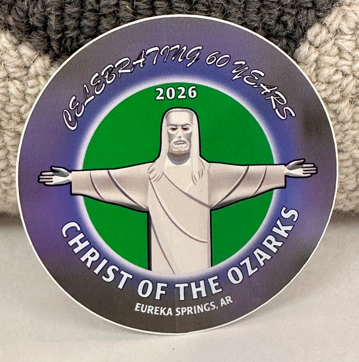 CHRIST OF THE OZARKS 60 YEAR STICKER-2856