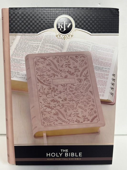 KJV GIANT PRINT FULL SIZE BIBLE PINK-9902