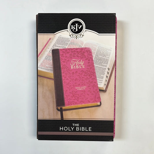 KJV GIANT PR TAN/PINK BIBLE-8750