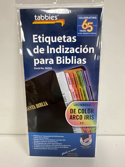 BIBLE TABS LOS INDICES DE COLOR ARCO IRIS-3546