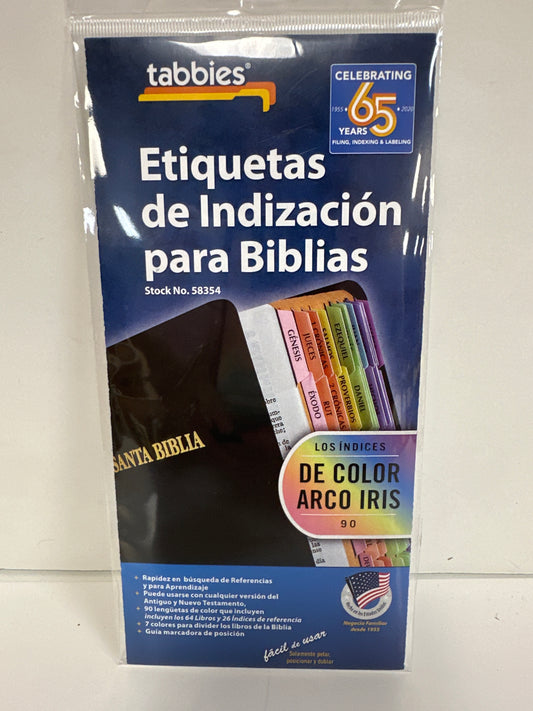 BIBLE TABS LOS INDICES DE COLOR ARCO IRIS-3546