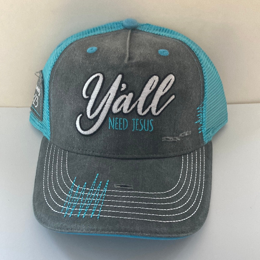 Y'ALL NEED JESUS GRACE/TRUTH CAP-4503