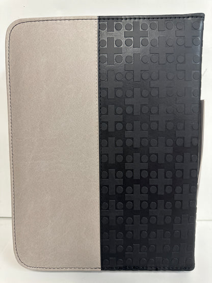 I CAN DO ALL THINGS BLACK/TAN XL BIBLE COVER-1076