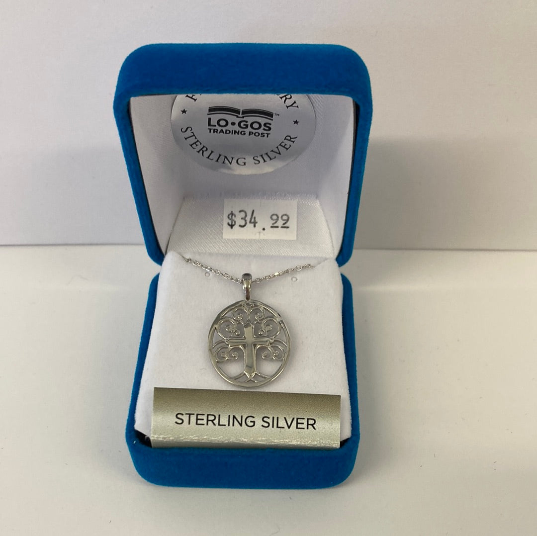 STERLING NECKLACE/TREE OF LIFE-3801