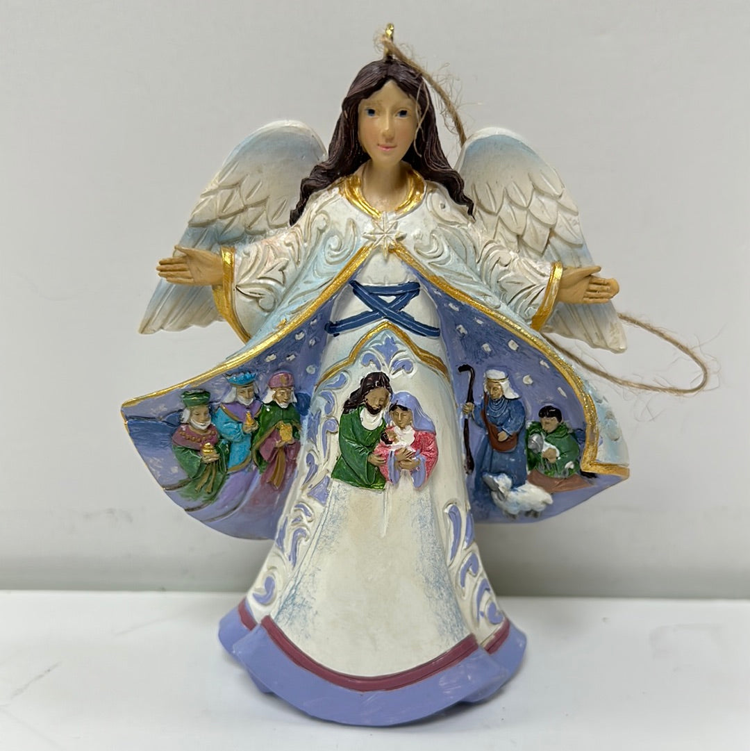 JS OPEN COAT NATIVITY ANGEL ORN-4893