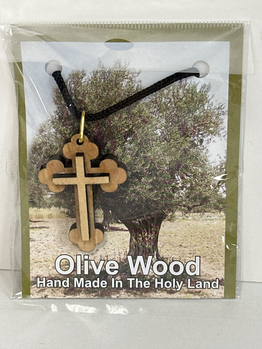 OLIVE WOOD NECKLACE-9039