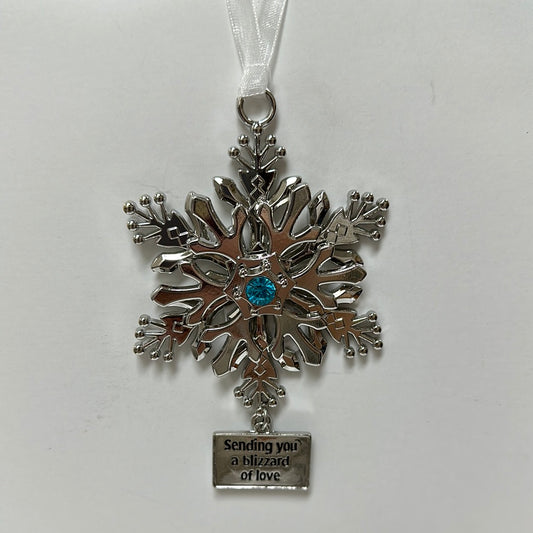 BLIZZARD SPIN SNOWFLAKE ORN-6279