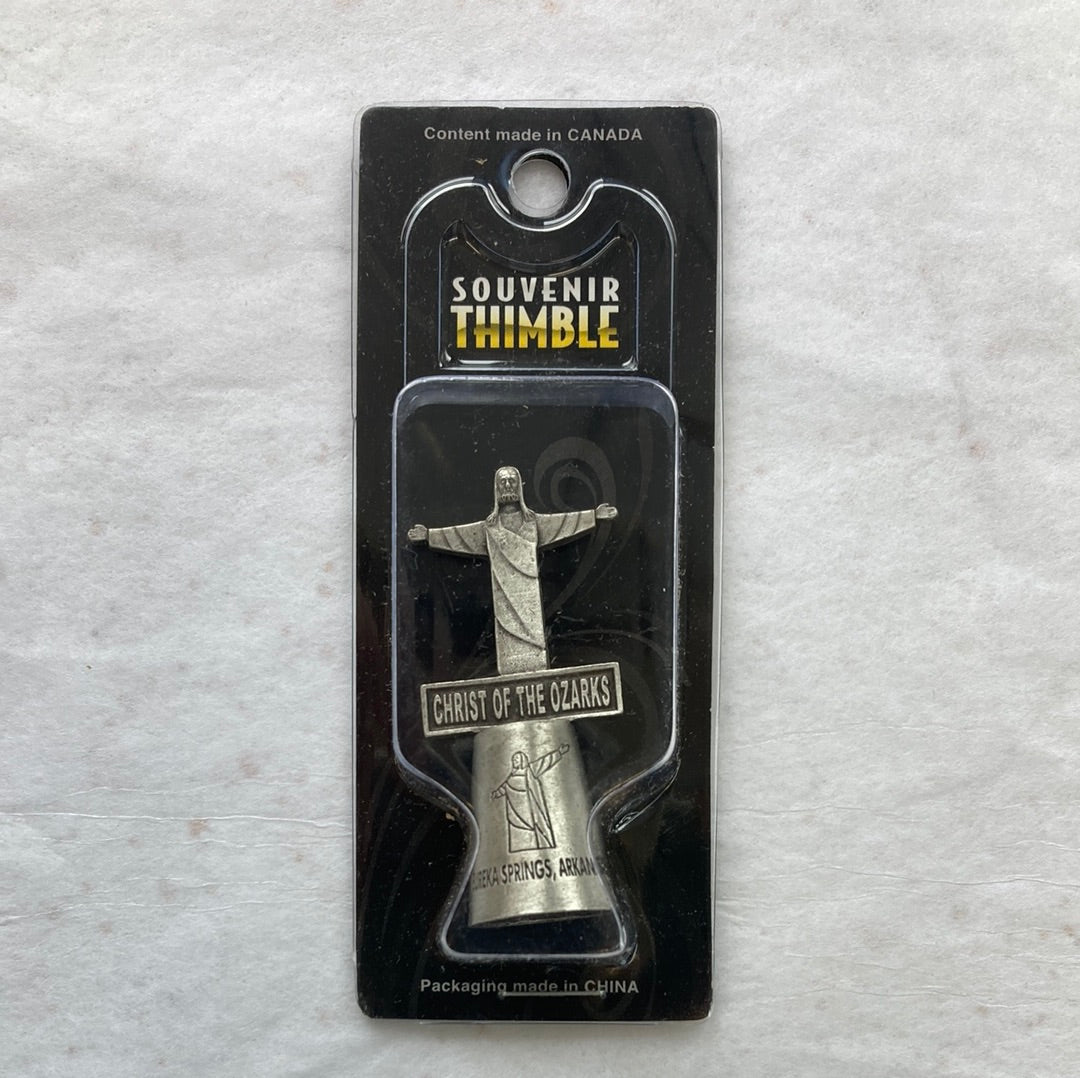 CHRIST OF THE OZARKS PEWTER THIMBLE-2459