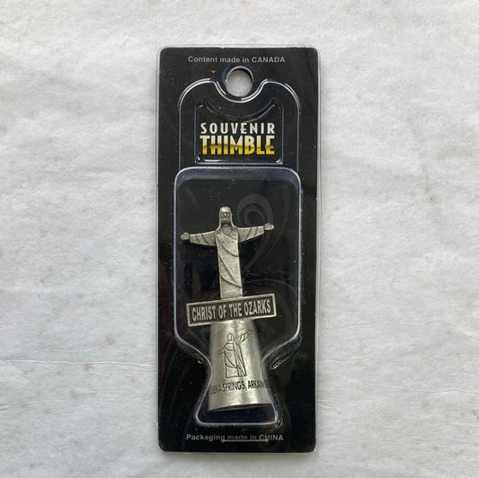 CHRIST OF THE OZARKS PEWTER THIMBLE-2459