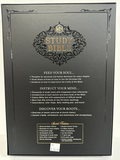 KJV LARGE PRINT STUDY BIBLE SADDLE TAN-2224