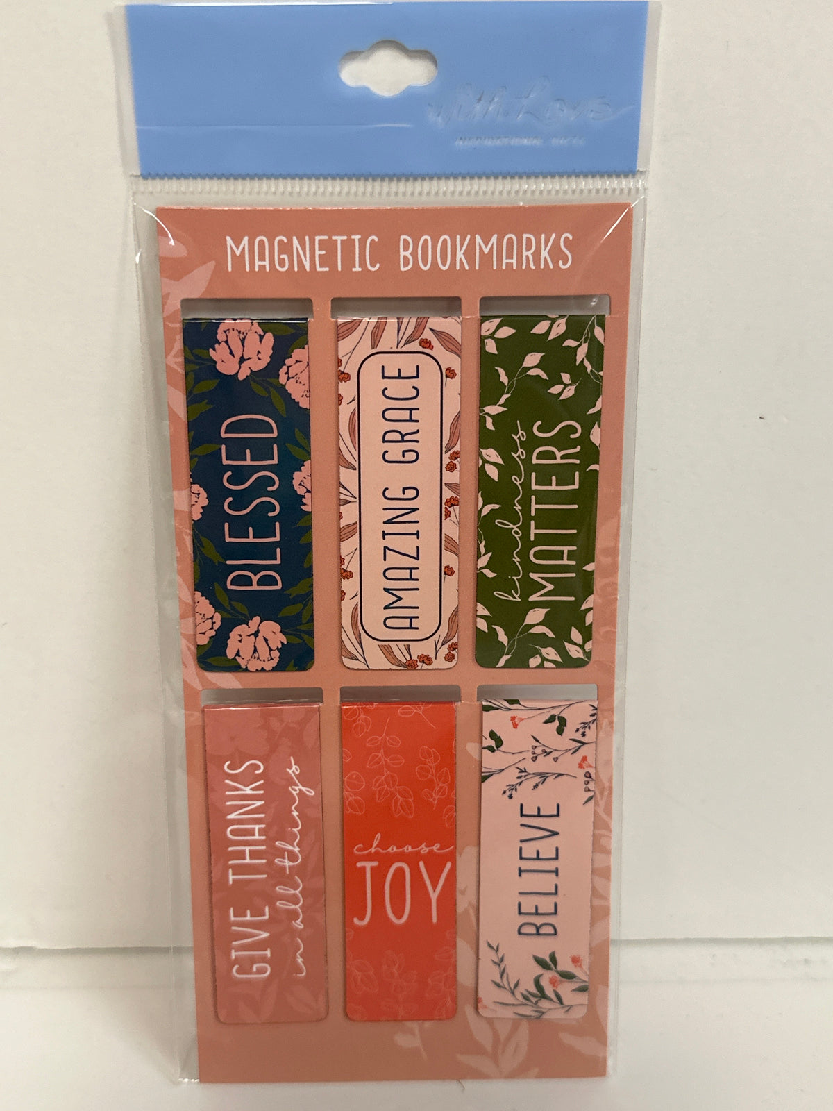 BLESSED JOY BELIEVE MAGNETIC BOOKMARKS-0437