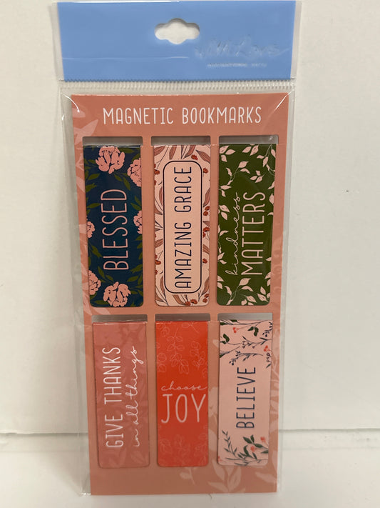 BLESSED JOY BELIEVE MAGNETIC BOOKMARKS-0437