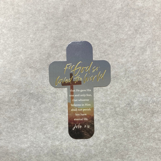 GOD SO LOVED JHN 3:16 CROSS BKM-1528
