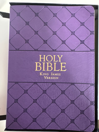 KJV SUP GIANT PRINT PURP BIBLE-8006