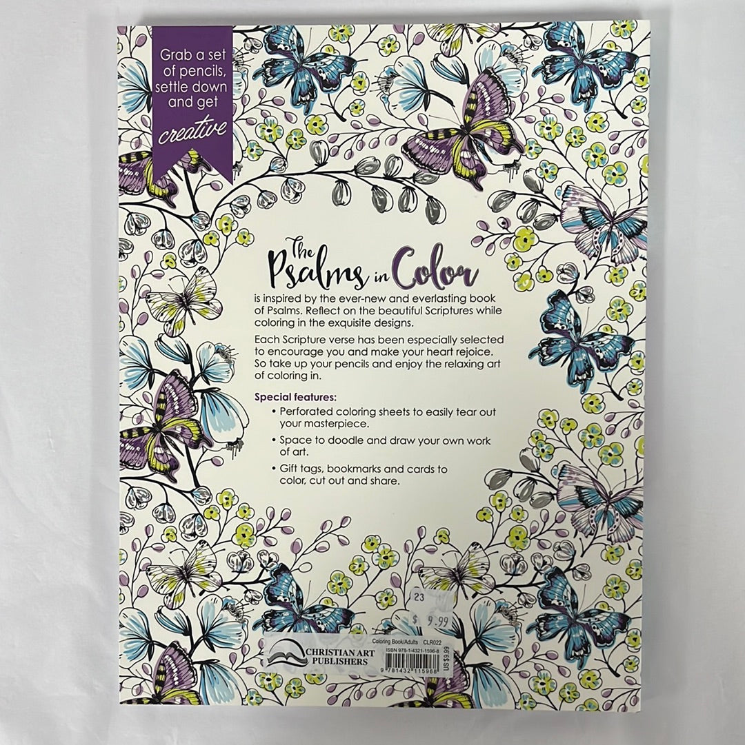 THE PSALMS IN COLOR COLORING BK-5968