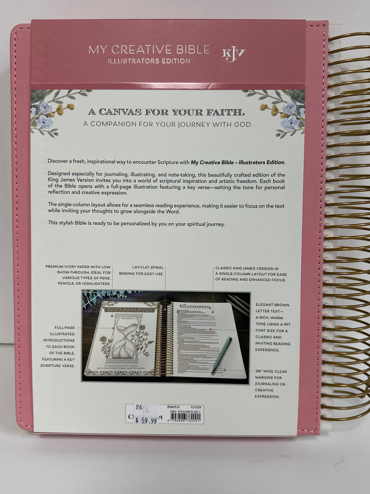 MY CREATIVE BIBLE ILLUSTRATORS EDITION PINK-2001