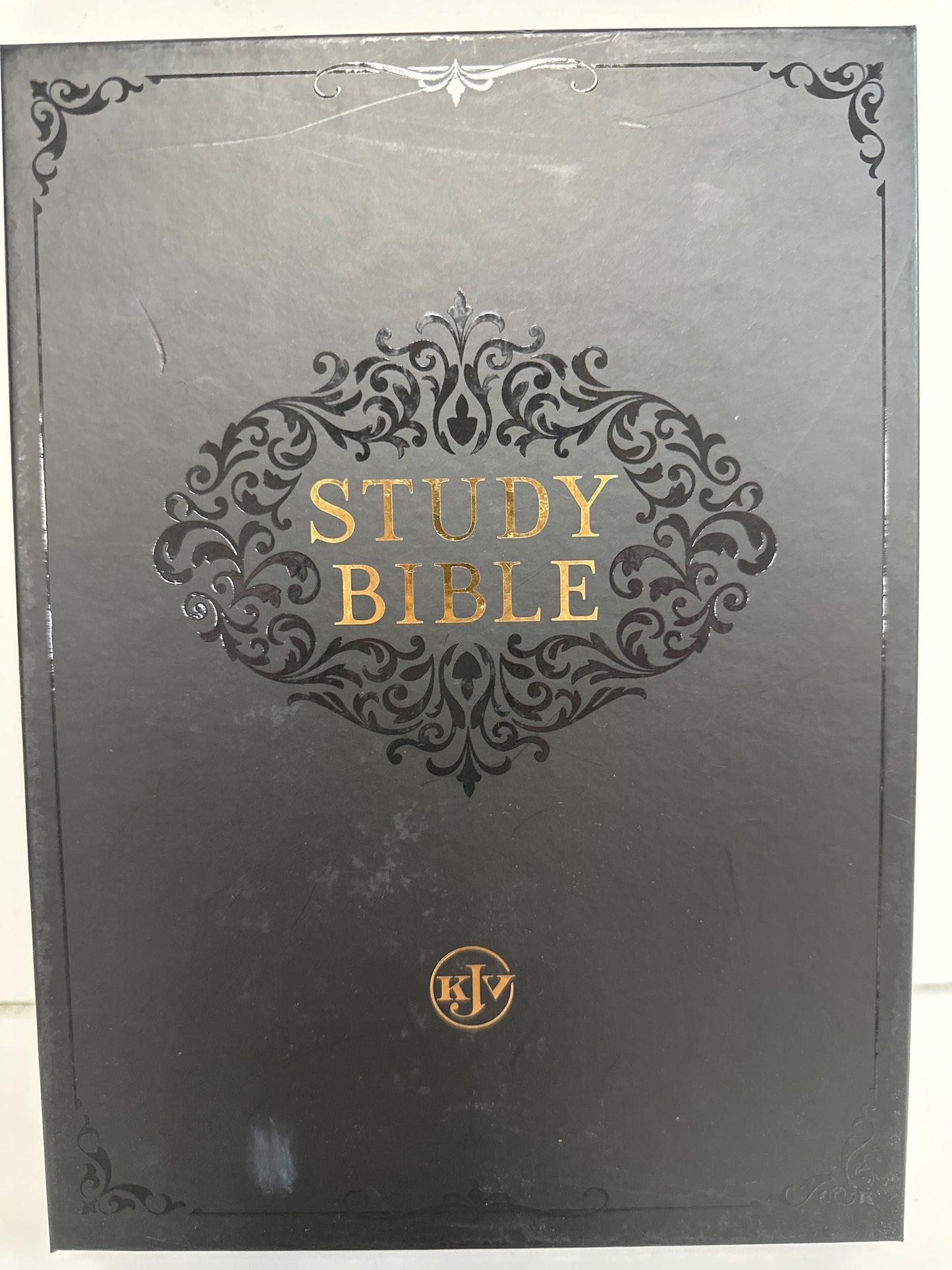 KJV STUDY BIBLE TWO TONE BROWN-0342