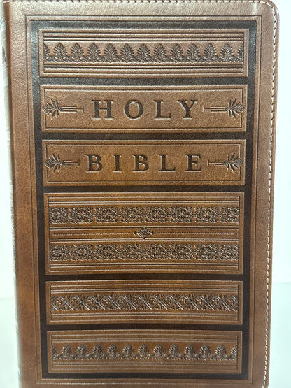 ESV LARGE PRINT PERSONAL SIZE BIBLE BROWN-5909