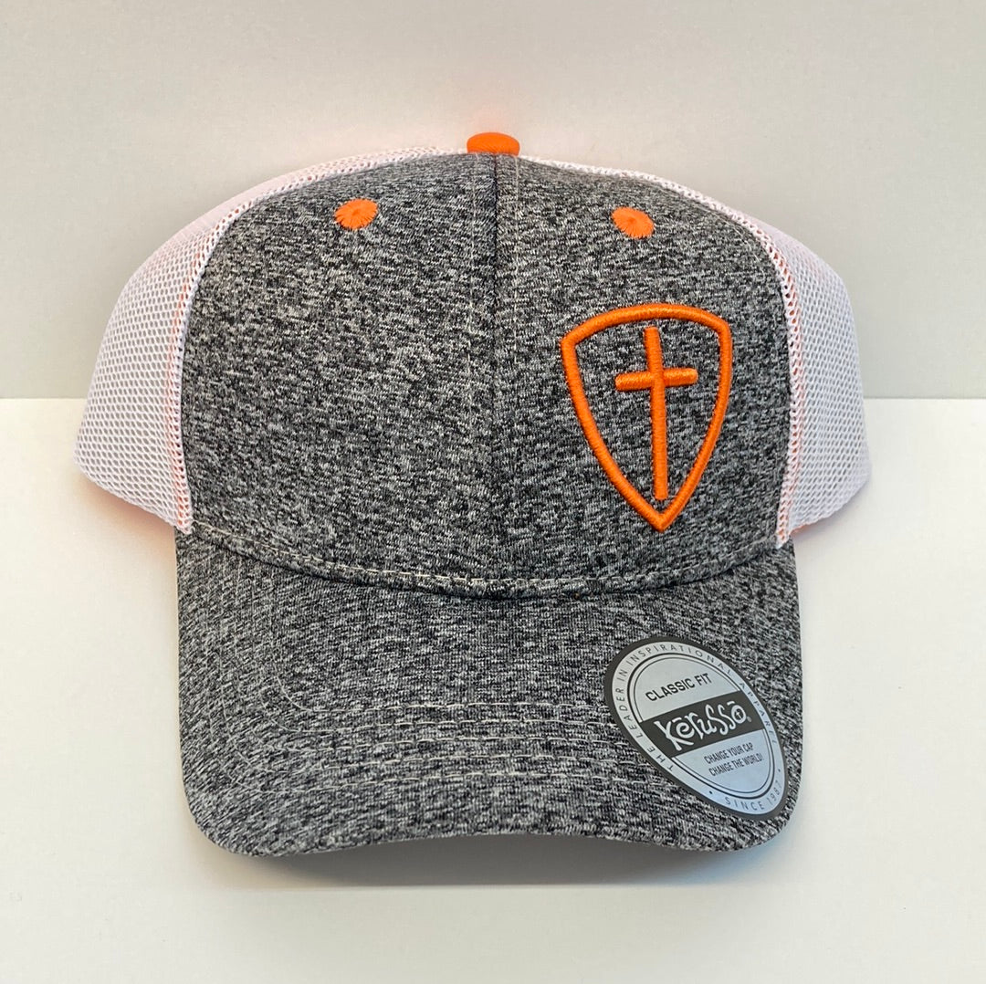 GREY CROSS SHIELD CAP-1075