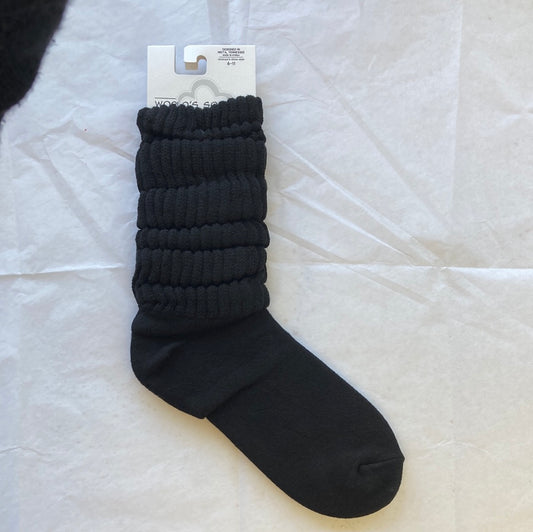 LADIES SOCKS/BLACK 000
