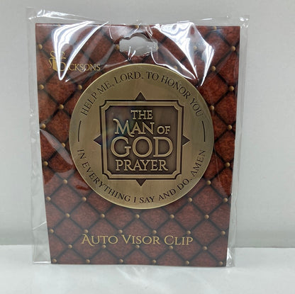 MAN OF GOD PRAYER VISOR CLIP-9816