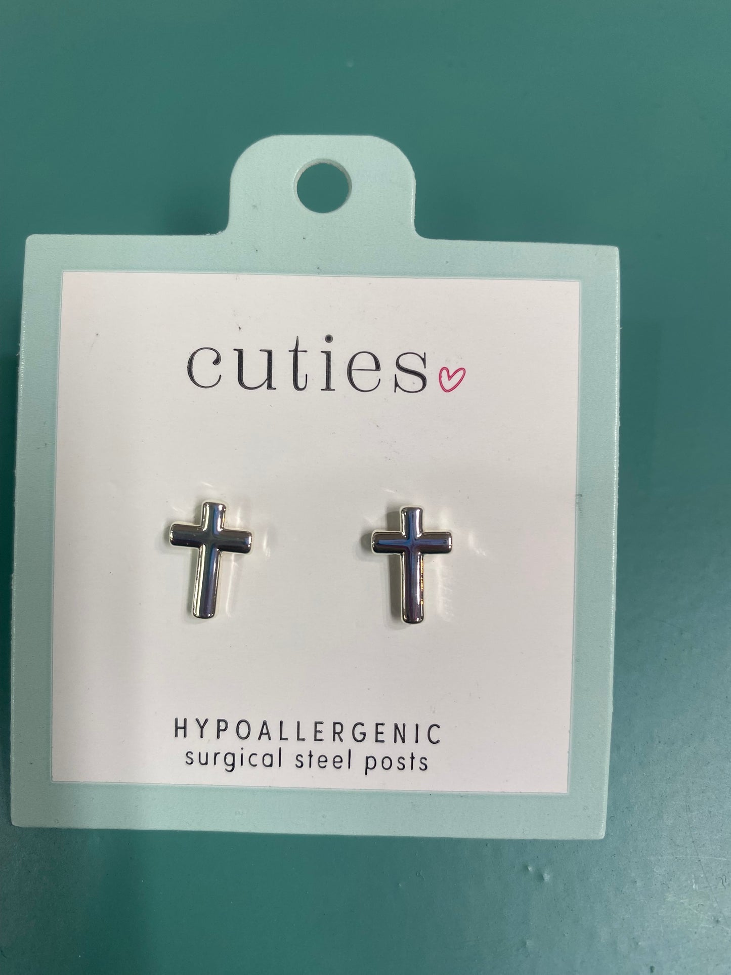 CLASSIC SILVER CROSSES EARRINGS-1002