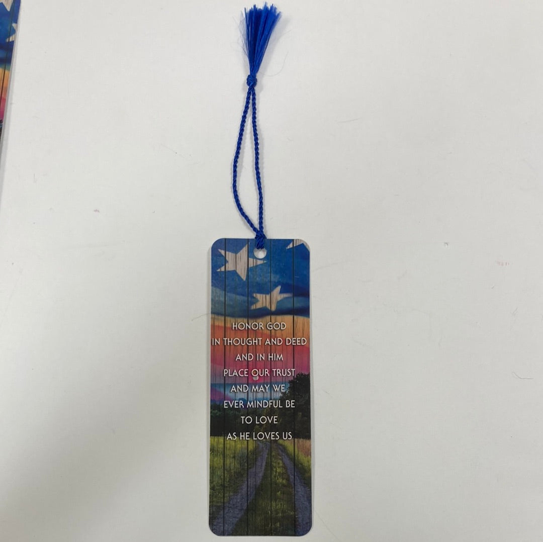 HONOR GOD TASSEL BOOKMARK-2343