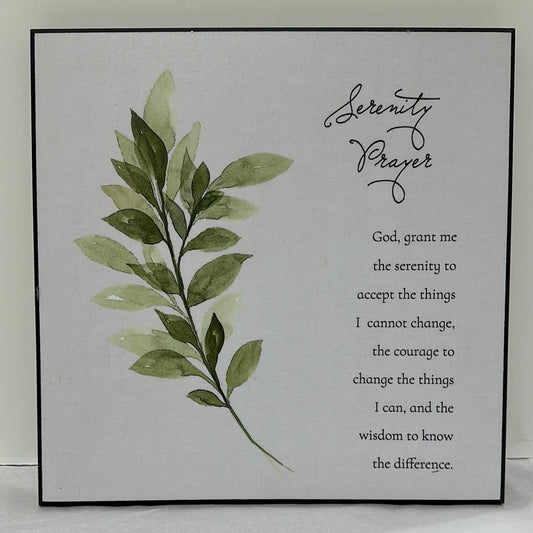 SERENITY PRAYER PLAQUE-1436