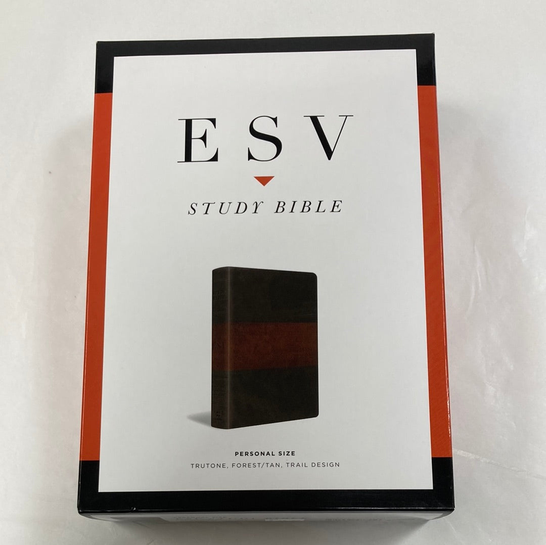 ESV STUDY BIBLE PER/SIZE FO/TAN-8556