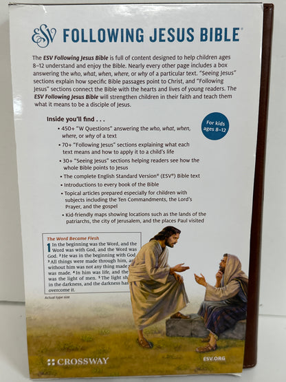 ESV FOLLOWING JESUS BIBLE BROWN-5535