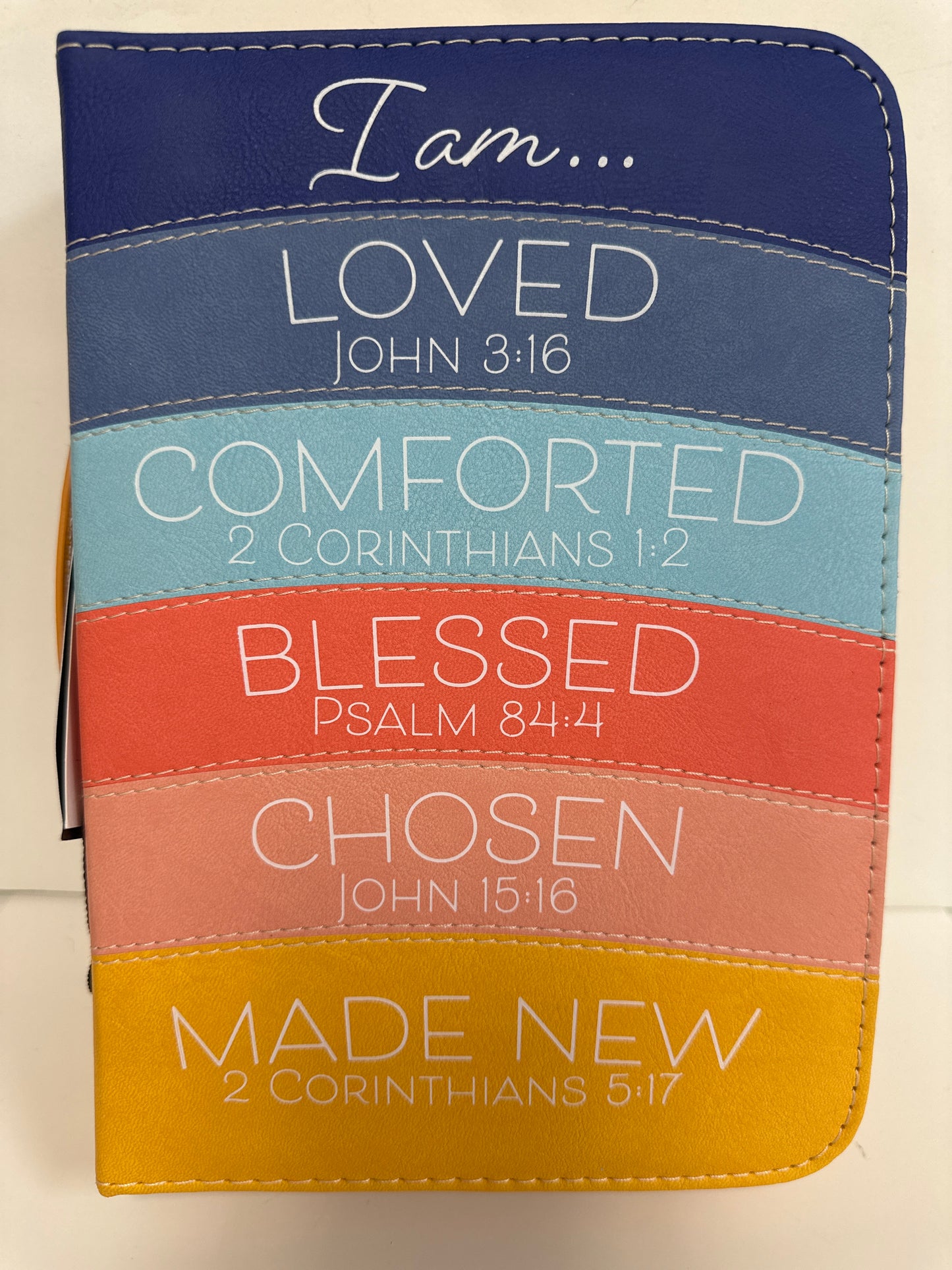 I AM LOVED MODERN RAINBOW LARGE BIBLE COVER