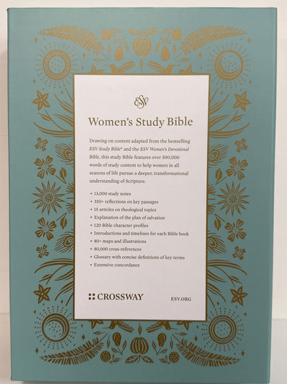 ESV WOMEN'S STUDY BIBLE CHESTNUT TAN-7085